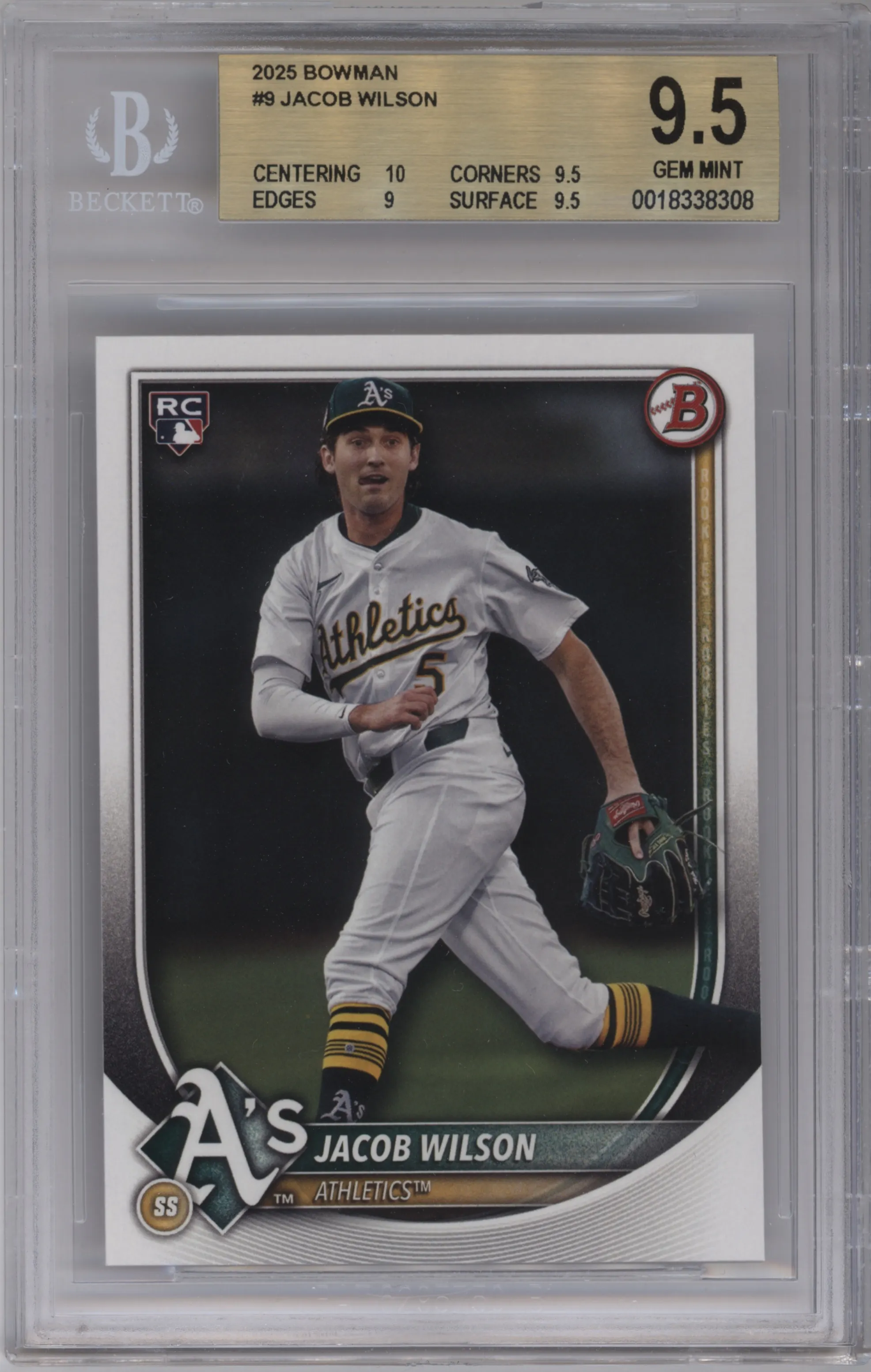 2025 Bowman Jacob Wilson #9 BGS 9.5
