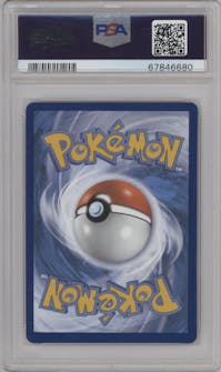 Umbreon VMAX from the 2021 Pokemon SWSH set graded by PSA and given an overall grade of 10.