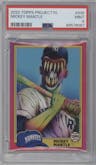 Mickey Mantle from the 2021-22 Topps Project70 set graded by PSA and given an overall grade of 9.