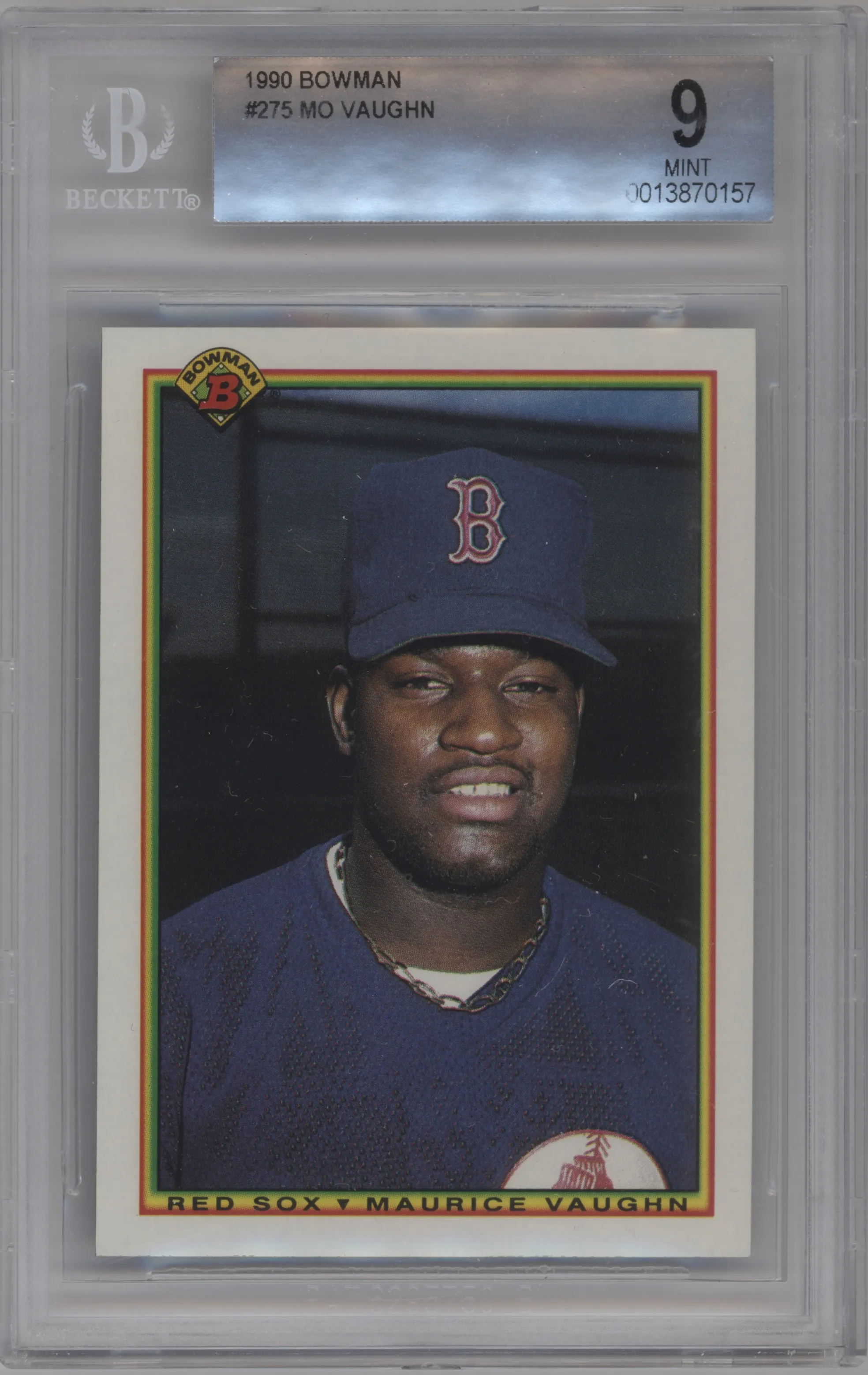 1990 Bowman Maurice Vaughn BGS 9