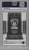 Cameron Thomas from the 2021-22 Panini Impeccable  set featuring a Holo Gold parallel graded by PSA and given an overall grade of 9.