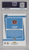 Ja'Marr Chase from the 2021 Panini Donruss set graded by PSA and given an overall grade of 10.