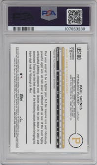 Paul Skenes from the 2024 Topps Update set graded by PSA and given an overall grade of 10.