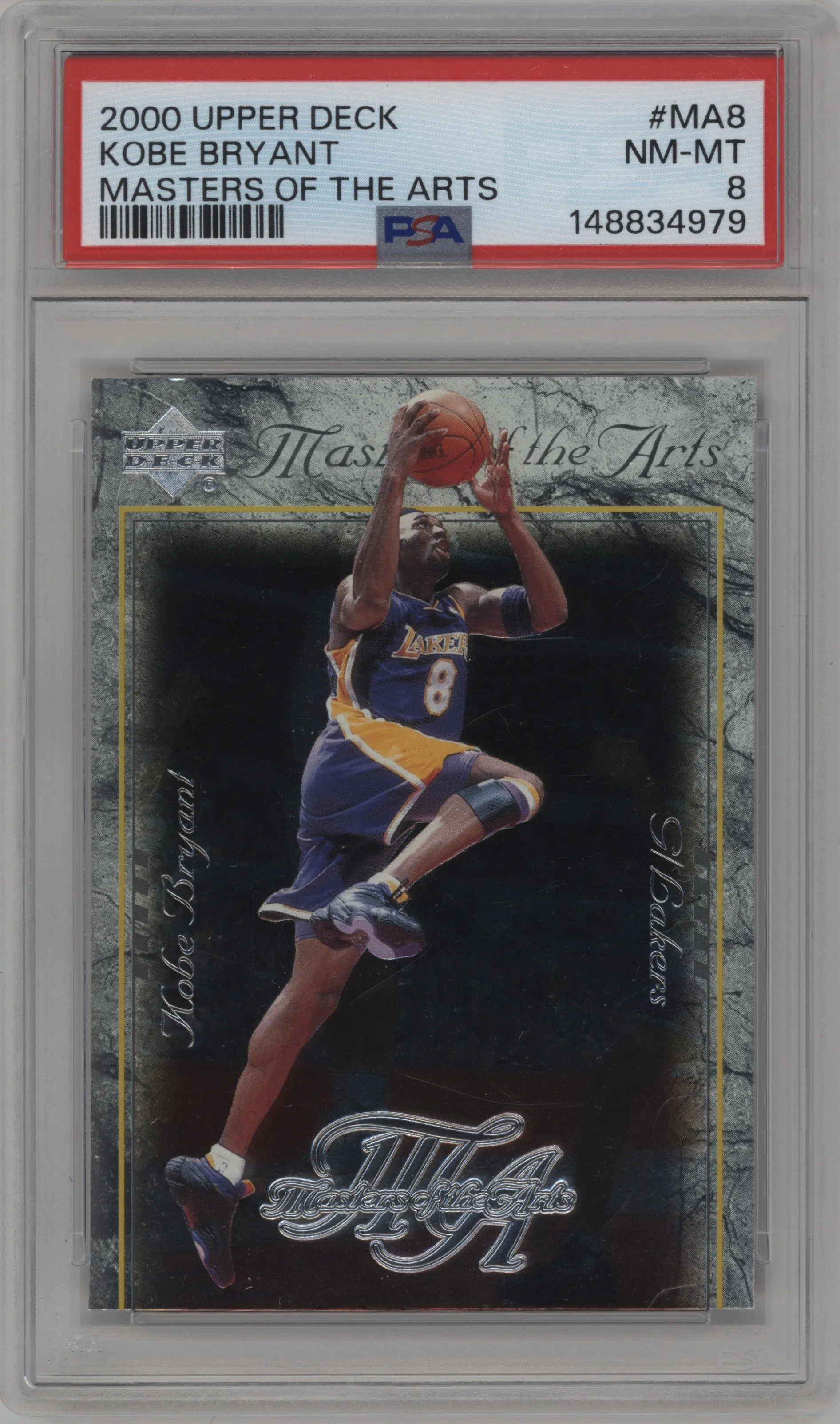 2000 Upper Deck Masters of the Arts Kobe Bryant PSA 8