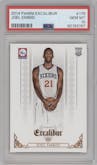 Joel Embiid from the 2014-15 Panini Excalibur set graded by PSA and given an overall grade of 10.