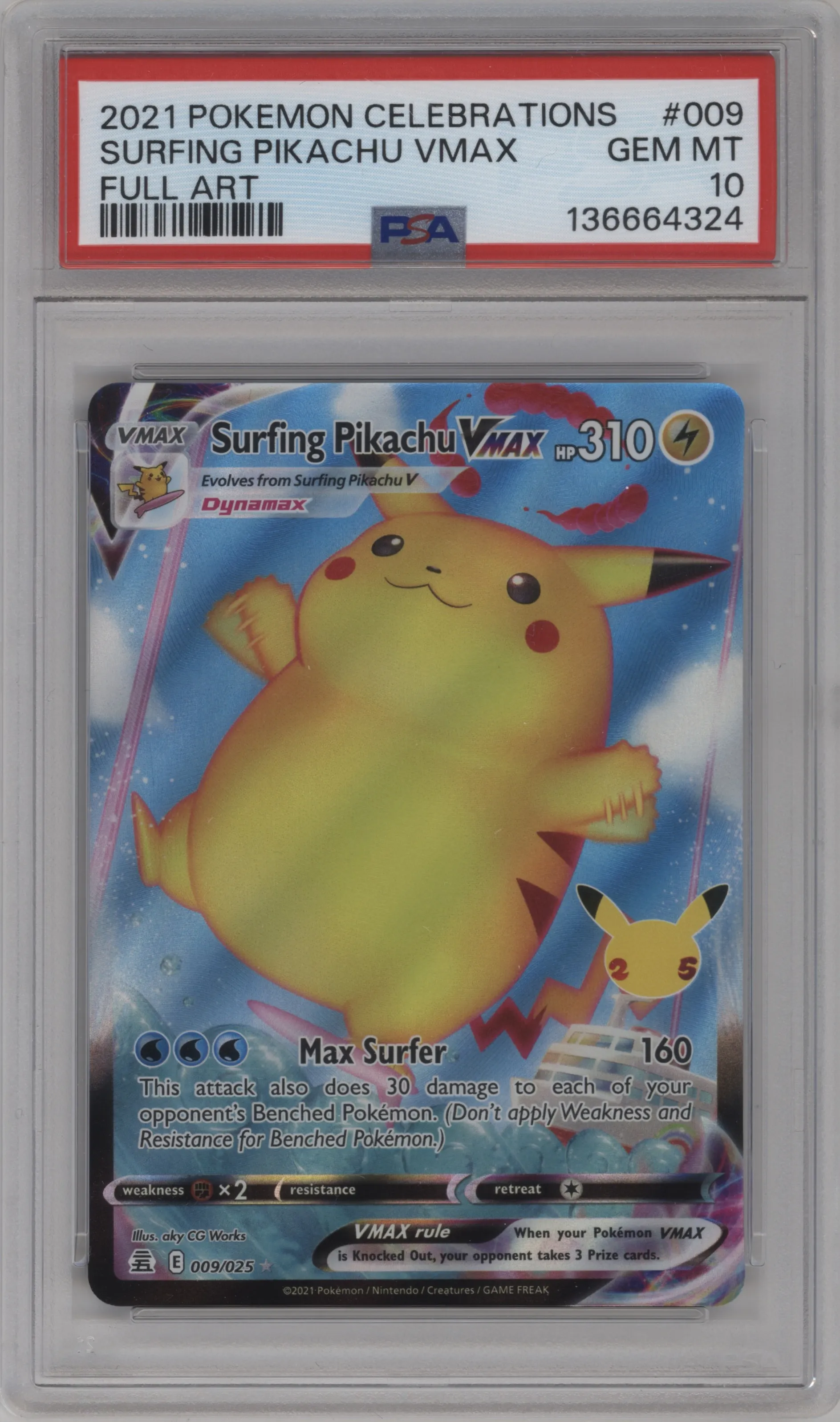 Surfing Pikachu VMAX
