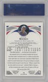 Chris Bosh from the 2004-05 Topps Chrome set featuring a Gold Refractor parallel graded by PSA and given an overall grade of 9.