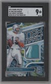 Dan Marino from the 2024 Panini Spectra set featuring a Neon Splatter  parallel graded by SGC and given an overall grade of 9.