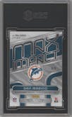 Dan Marino from the 2024 Panini Spectra set featuring a Neon Splatter  parallel graded by SGC and given an overall grade of 9.
