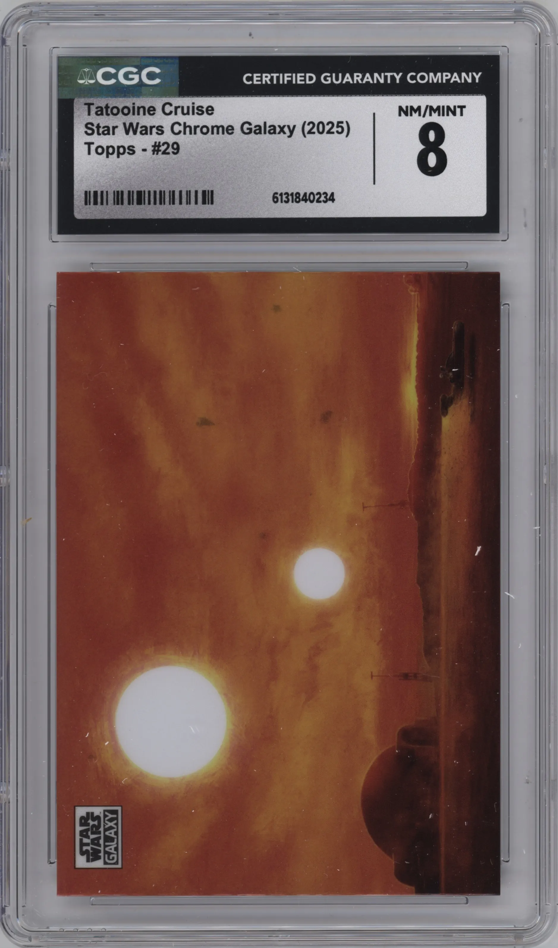 2025 Topps Chrome Star Wars Galaxy Tatooine Cruise CGC 8