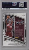 LeBron James from the 2023-24 Panini Spectra set featuring a Marble  parallel graded by PSA and given an overall grade of 10.