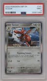 Scizor from the 2023 Pokemon SV set graded by PSA and given an overall grade of 9.