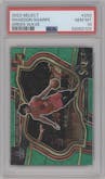 Shaedon Sharpe from the 2022-23 Panini Select set featuring a Green Wave parallel graded by PSA and given an overall grade of 10.