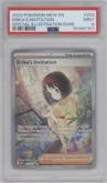 Erika's Invitation from the 2023 Pokemon SV set graded by PSA and given an overall grade of 9.