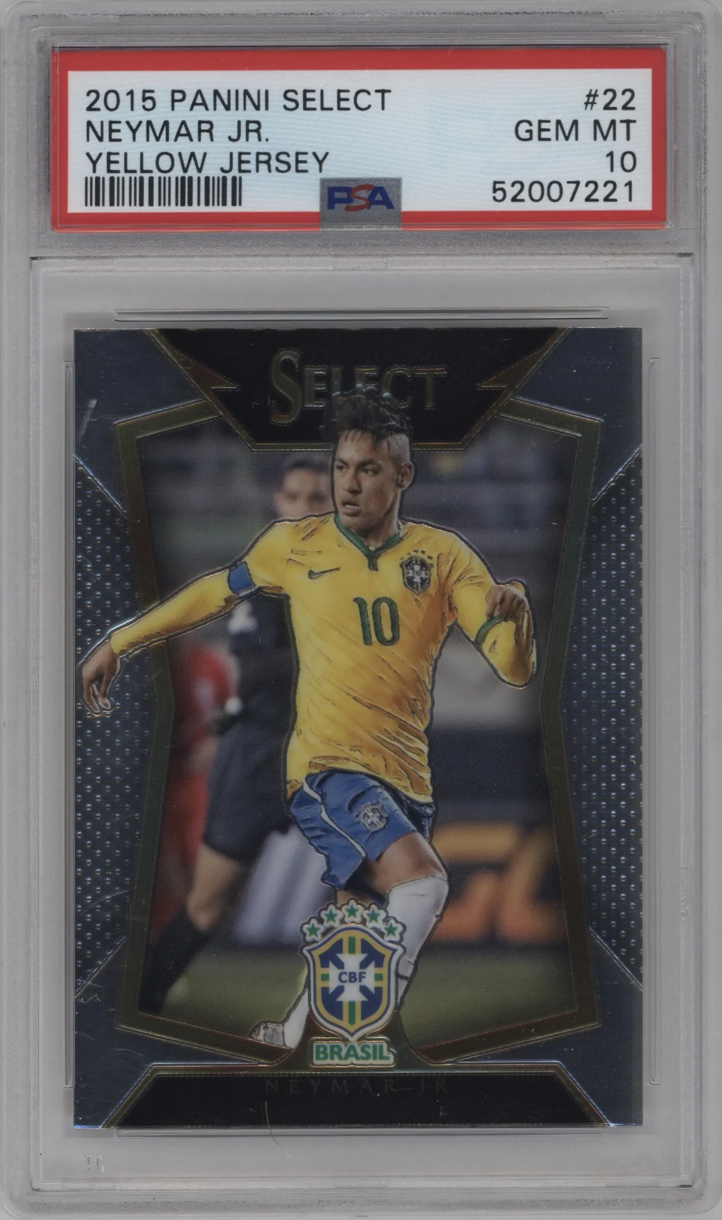 2015 Panini Select Neymar Jr PSA 10