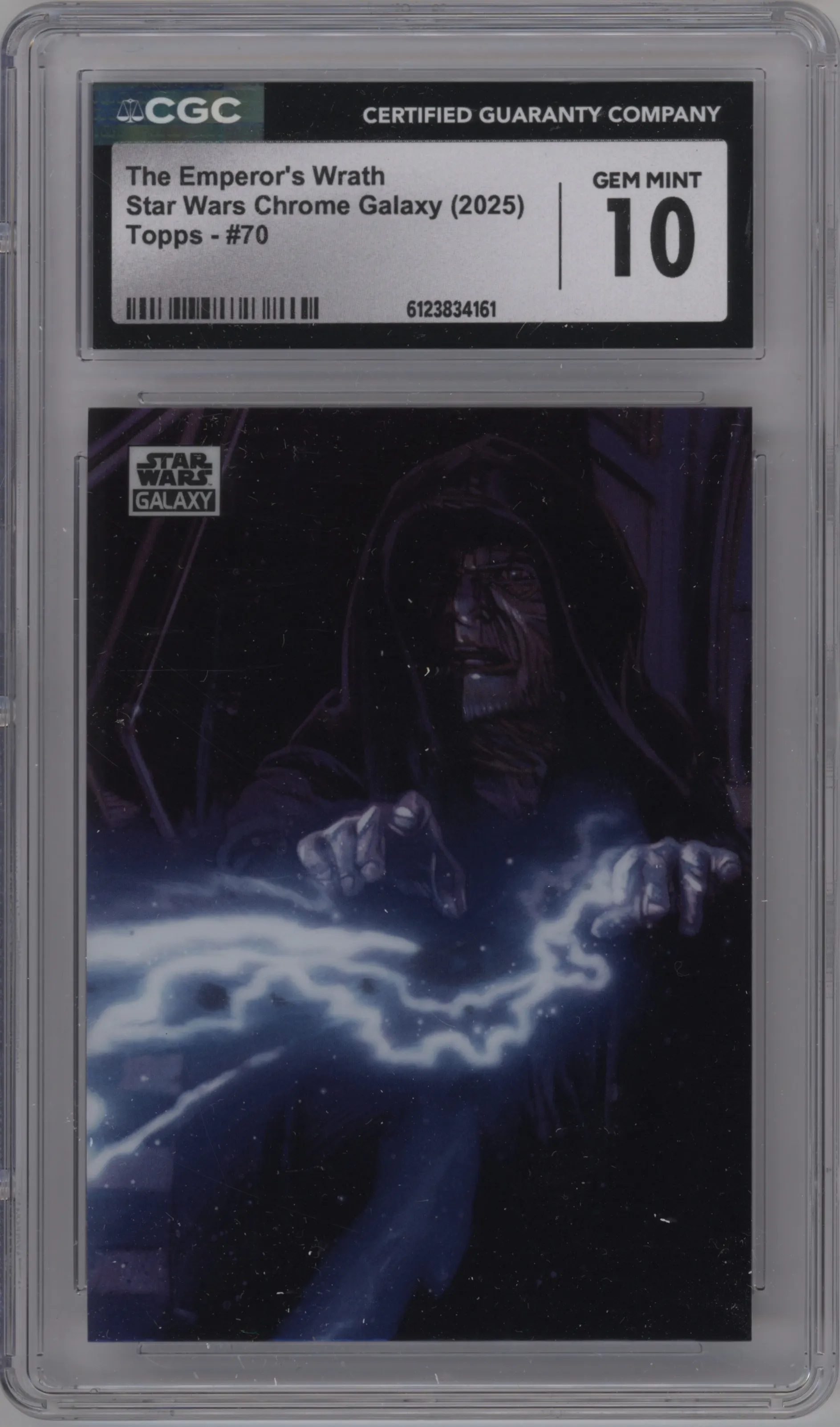 2025 Topps Chrome Star Wars Galaxy The Emperor’s Wrath #70 CGC 10