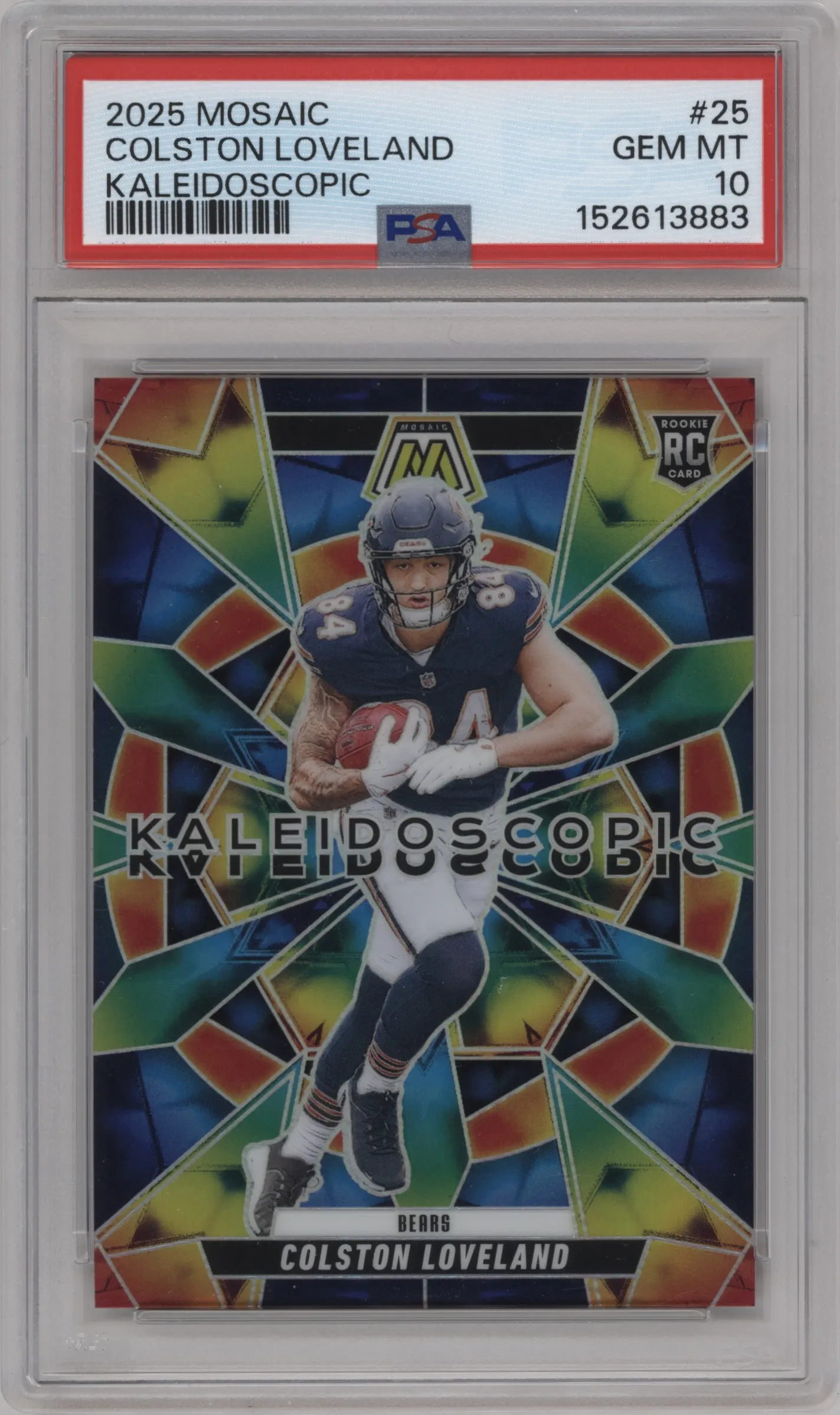 2025 Panini Mosaic Kaleidoscopic Colston Loveland #25 PSA 10