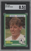 Troy Aikman from the 1989 Score set graded by SGC and given an overall grade of 8.5.