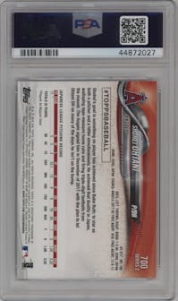 Shohei Ohtani from the 2018 Topps Series 2 set graded by PSA and given an overall grade of 10.