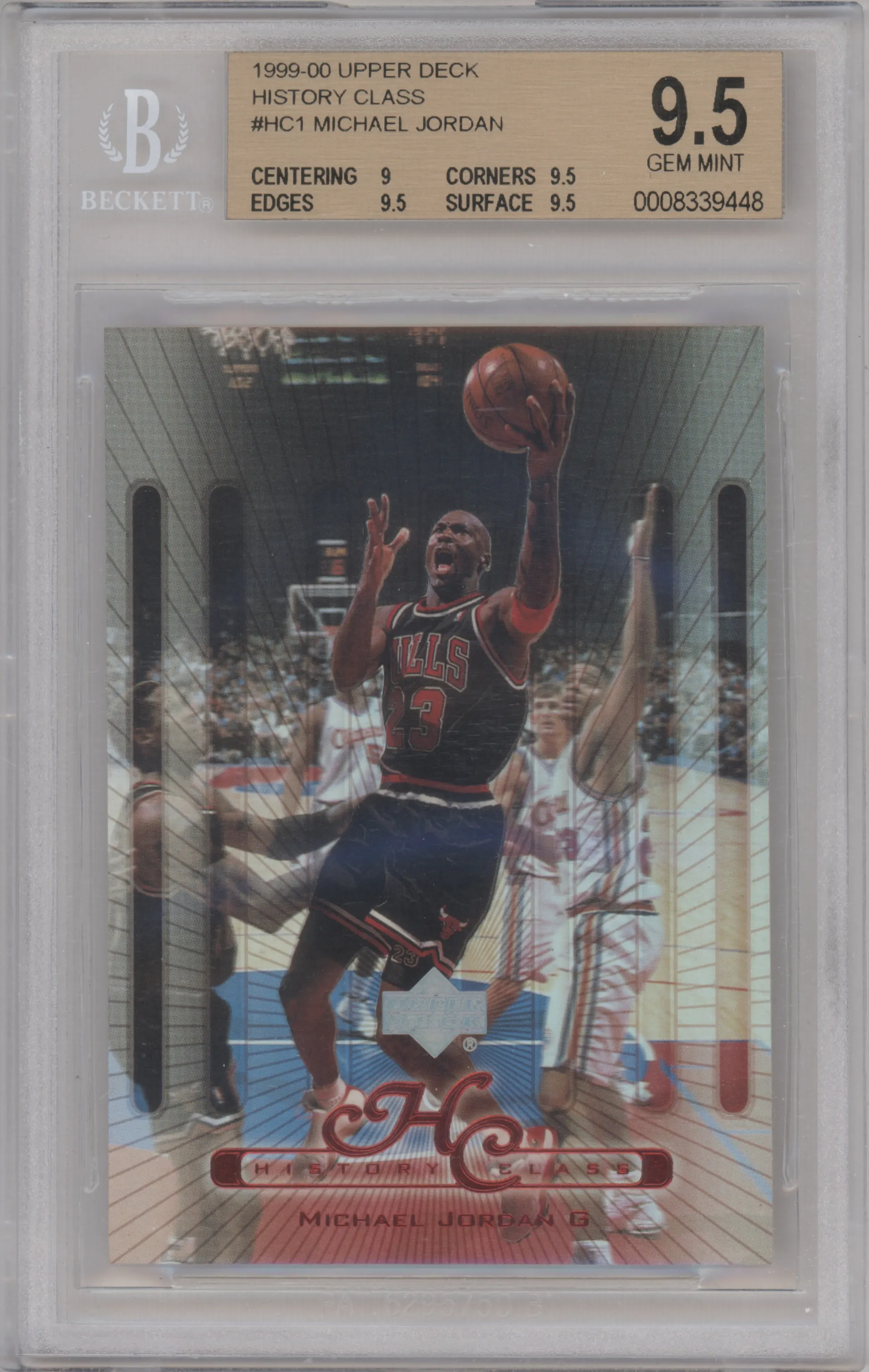 1999 Upper Deck History Class Michael Jordan #HC1 BGS 9.5