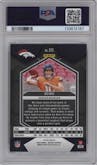 Bo Nix from the 2024 Panini Mosaic set featuring a Reactive Blue parallel graded by PSA and given an overall grade of 10.