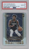 Anthony Edwards from the 2020-21 Panini Select  set featuring a Silver parallel graded by PSA and given an overall grade of 10.