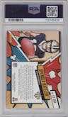 Spencer Rattler from the 2024 Panini Absolute set graded by PSA and given an overall grade of 9.
