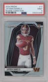 Jayden Daniels from the 2024 Panini Prizm set graded by PSA and given an overall grade of 9.