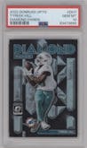 Tyreek Hill from the 2022 Panini Donruss Optic set graded by PSA and given an overall grade of 10.