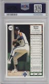 Nolan Ryan from the 1989 Upper Deck set graded by PSA and given an overall grade of 9.