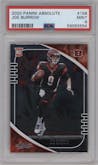 Joe Burrow from the 2020 Panini Absolute set graded by PSA and given an overall grade of 9.