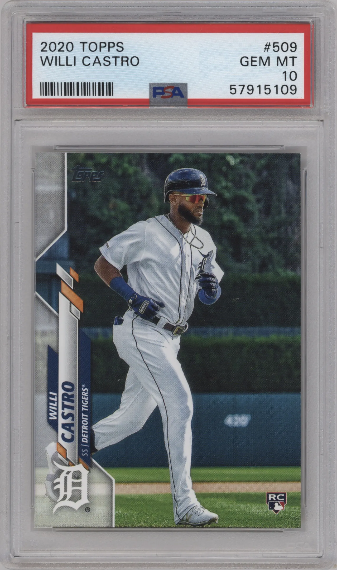 2020 Topps Series 2 Willi Castro PSA 10