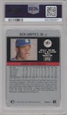 Ken Griffey, Jr. from the 1991 Leaf set graded by PSA and given an overall grade of 10.