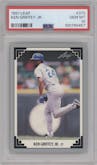 Ken Griffey, Jr. from the 1991 Leaf set graded by PSA and given an overall grade of 10.