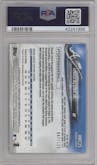Ronald Acuna Jr. from the 2018 Topps Chrome Update  set featuring a X-Fractor parallel graded by PSA and given an overall grade of 9.