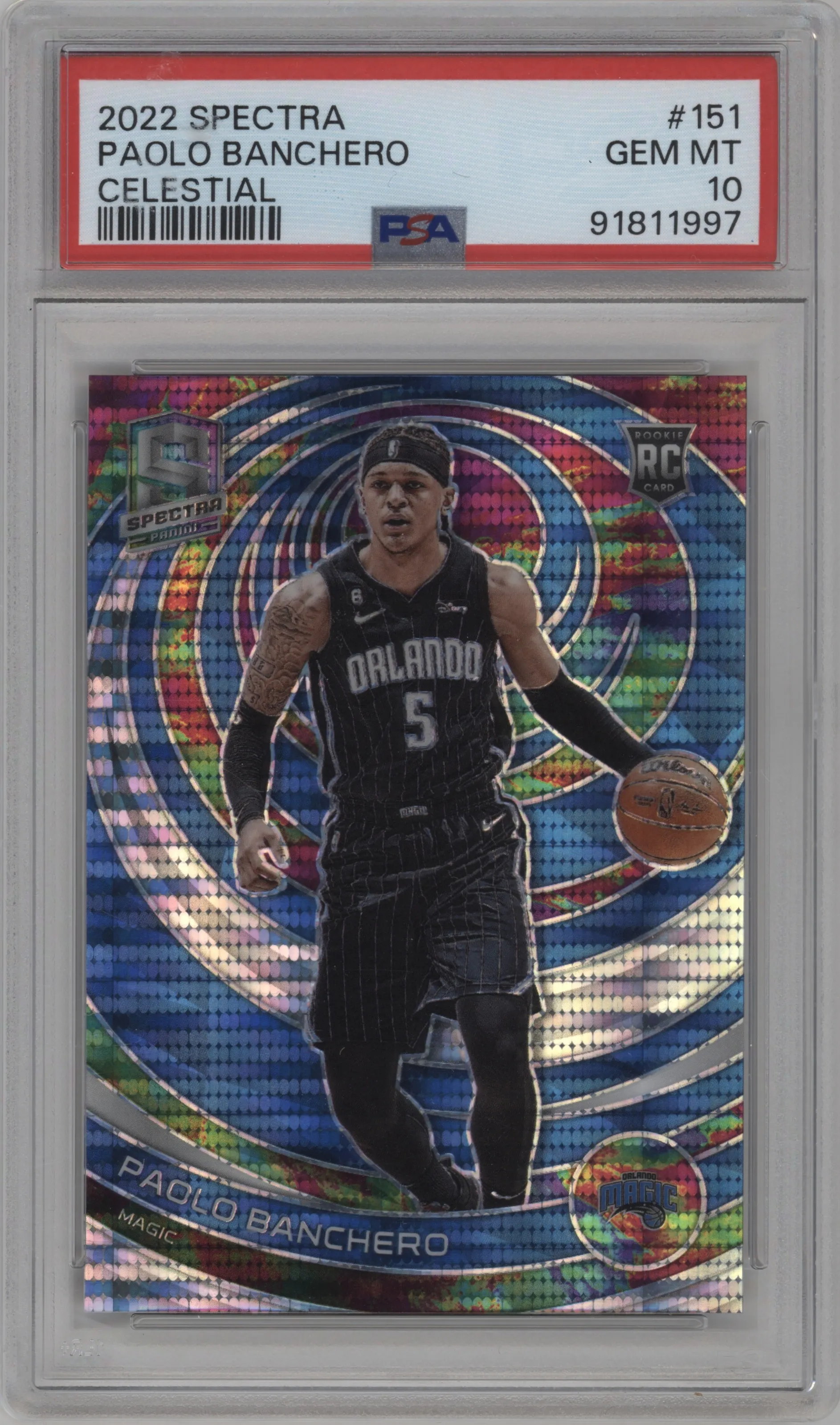 2022 Panini Spectra Paolo Banchero Celestial #151 PSA 10