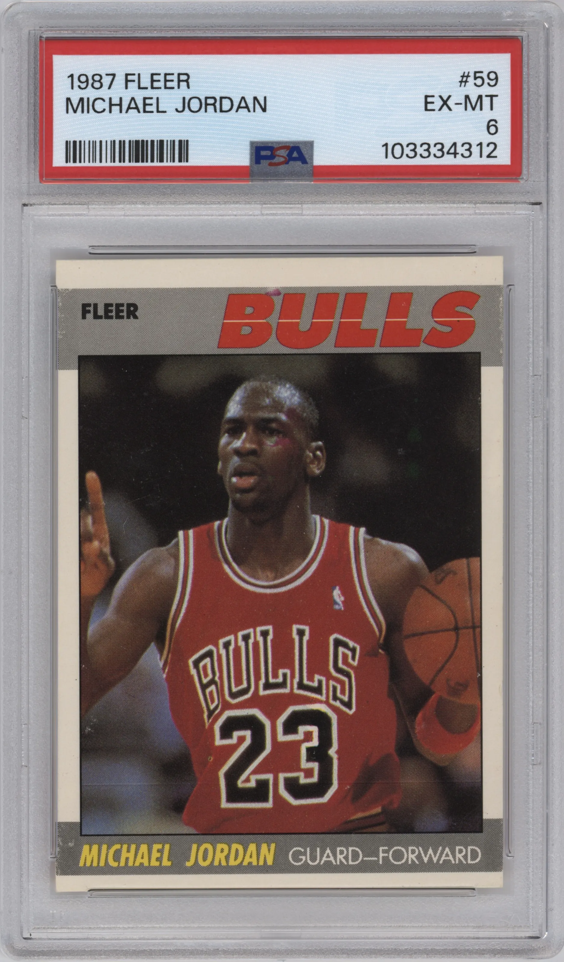 1987 Fleer Michael Jordan #59 PSA 6