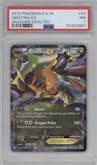 GiratinaEX from the 2012 Pokemon B&W set graded by PSA and given an overall grade of 7.