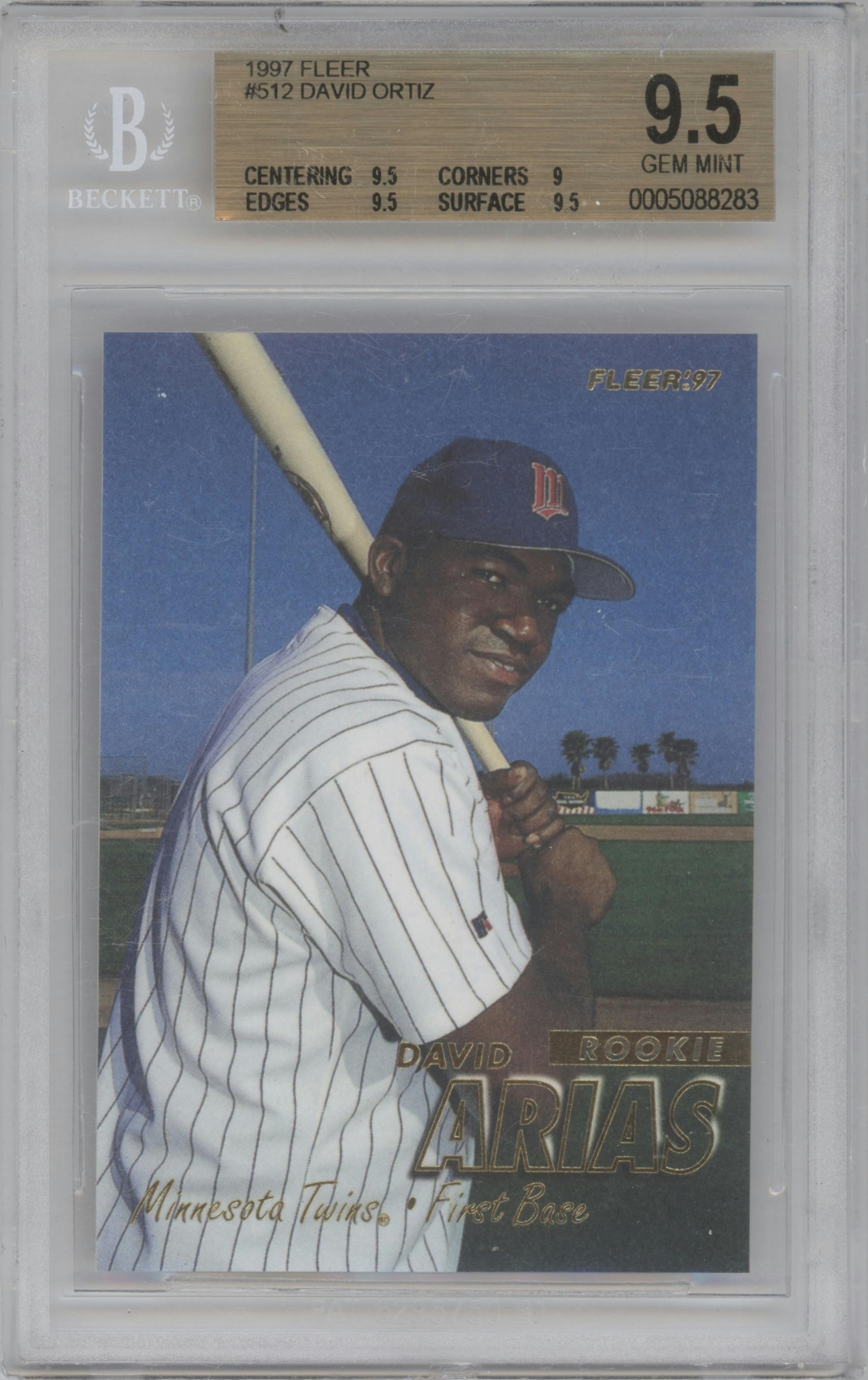 David Arias from the 1997 Fleer  set graded by Beckett and given an overall grade of 9.5.