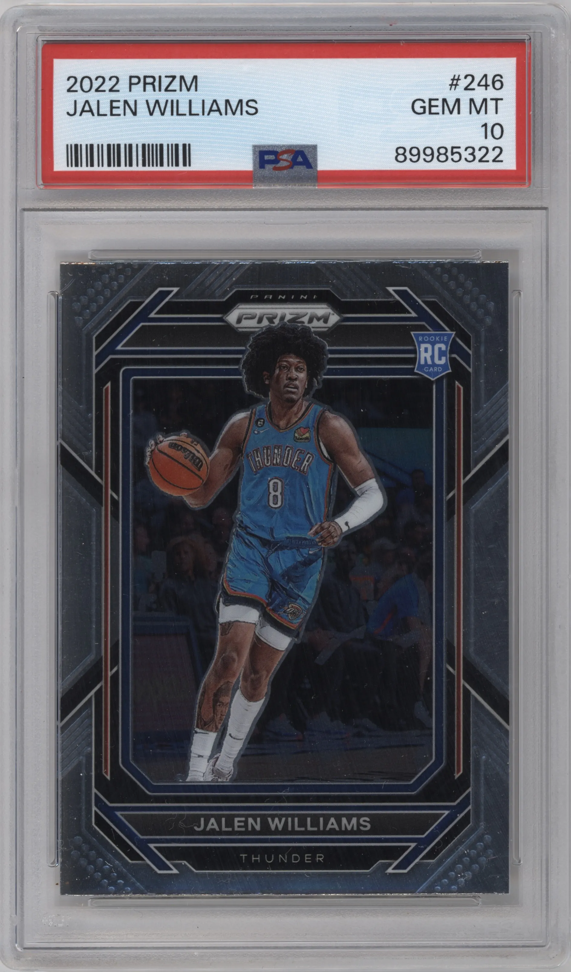 2022 Panini Prizm Jalen Williams PSA 10
