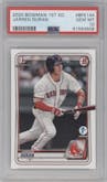 Jarren Duran from the 2020 Bowman 1st Edition set graded by PSA and given an overall grade of 10.