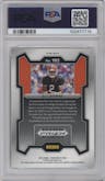 DJ Lagway from the 2024 Panini Prizm Draft Picks set featuring a Silver Prizm parallel graded by PSA and given an overall grade of 10.