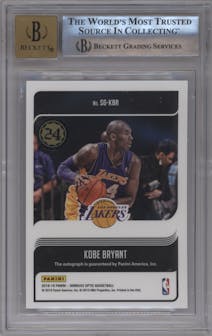 Kobe Bryant from the 2018-19 Panini Donruss Optic set graded by Beckett and given an overall grade of 9.