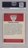 Michael Jordan from the 1986-87 Fleer set graded by PSA and given an overall grade of 6.