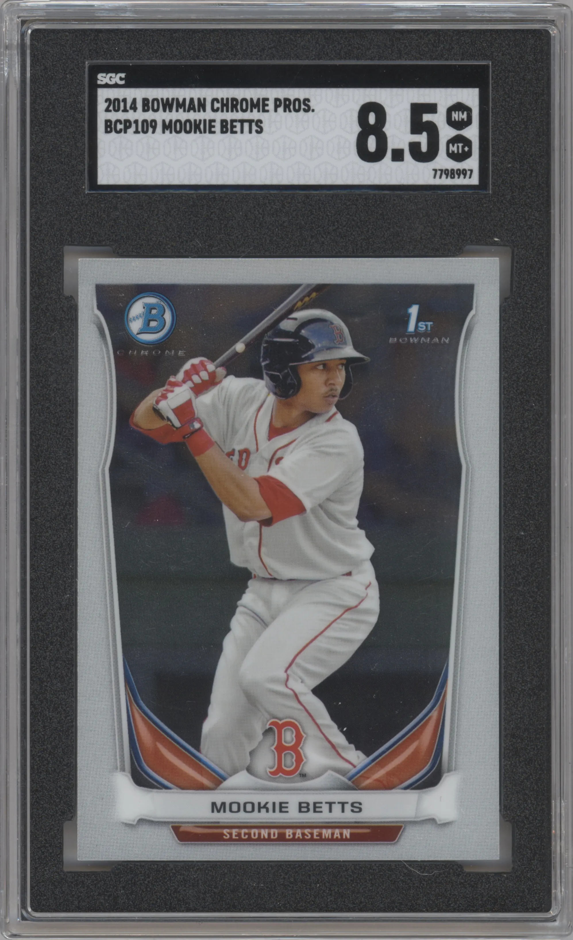 2014 Bowman Chr.Pros. Mookie Betts #BCP109 SGC 8.5