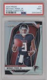 Michael Penix Jr. from the 2024 Panini Prizm set graded by PSA and given an overall grade of 9.