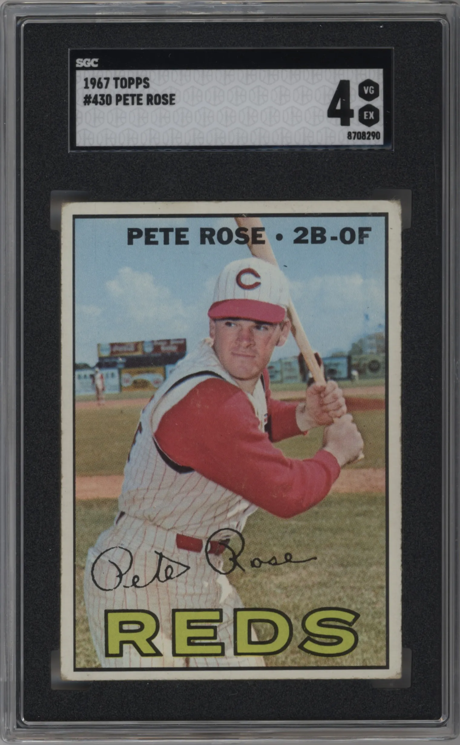 1967 Topps Pete Rose #430 SGC 4