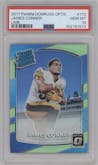 James Conner from the 2017 Panini Donruss Optic set featuring a Lime parallel graded by PSA and given an overall grade of 10.