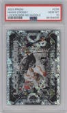 Maxx Crosby from the 2023 Panini Prizm set featuring a No Huddle parallel graded by PSA and given an overall grade of 10.