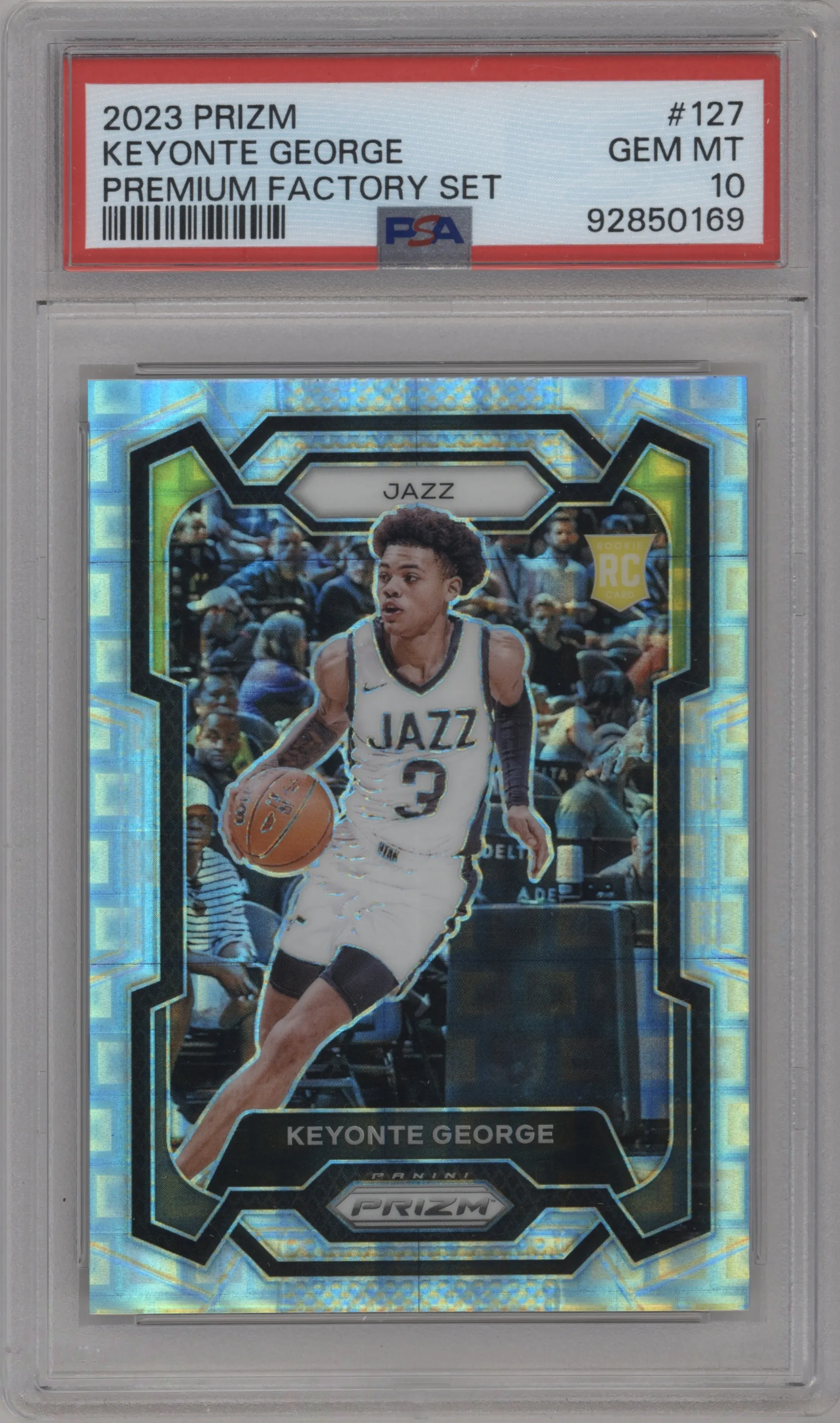 2023 Panini Prizm Keyonte George Premium Factory Set #127 PSA 10
